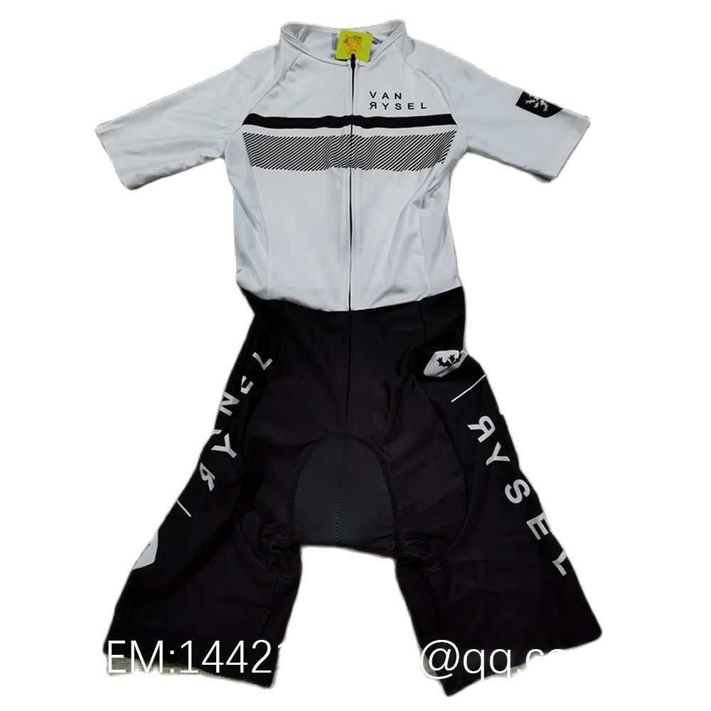 Vanrysel White/black One-piece - Cycling Gear Jersey 评论和价格
